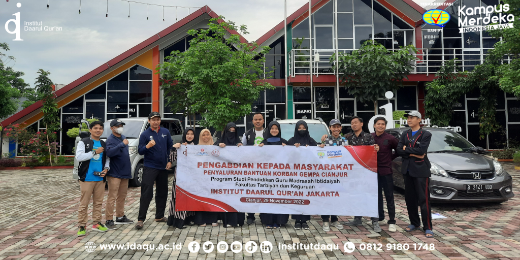PKM Prodi PGMI Idaqu Mendistribusikan Bantuan Korban Gempa Cianjur